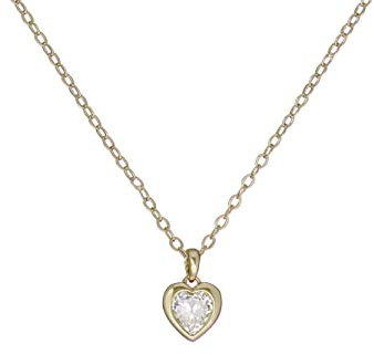 Ted Baker Hannela Crystal Heart Pendant Necklace For Women (Gold/Crystal)