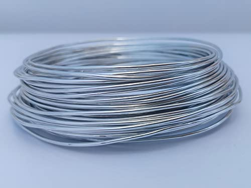 20 Gauge Anodized Aluminum Wire 164 Feet for Jewelry Making Craft DIY(0.8mm,Silver,40801)