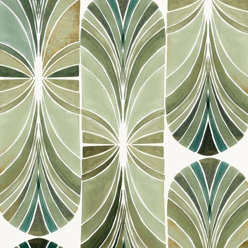 Palm Art Deco II Poster Print - K Lily (24 x 24)