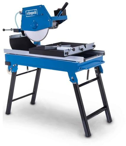 Scheppach Coupe carrelage électrique HSM4000 - Coupe carreaux - Carrelette à eau - Carrelette 80 cm - 2000 W - Coupe carrelage electrique - Hauteur de coupe 11 cm - Pompe à eau - Decoupe carrelage