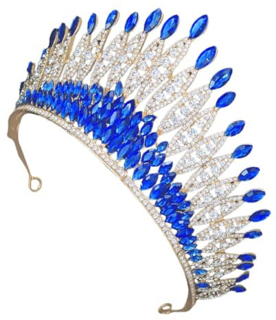 FRCOLOR Hochzeitsaccessoire Für Die Braut Modisches Kronen-stirnband Metallmaterial Für Hochzeit Geburtstag Tanzparty Elegantes Design