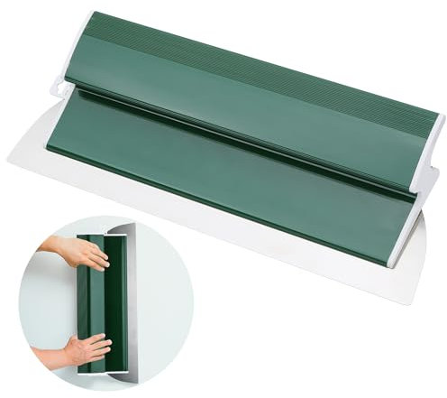 Spatola per Stucco 40CM, Spatole per Stucco con Impugnatura Ergonomica a Forma di Z e Lama in Acciaio Inox Intercambiabile da 0,38 mm, Spatola Stucco per Intonacare Rapidamente, Verde