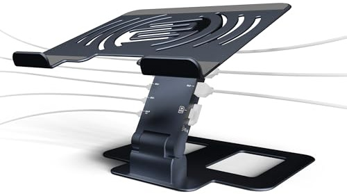 Reloop Stand Hub Pro Laptop Stand and 10-in-1 Multimedia Hub with Power Delivery