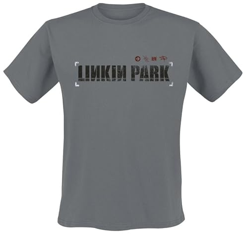 Linkin Park Hybrid Theory Uomo T-Shirt Carbone 100% Cotone Regular