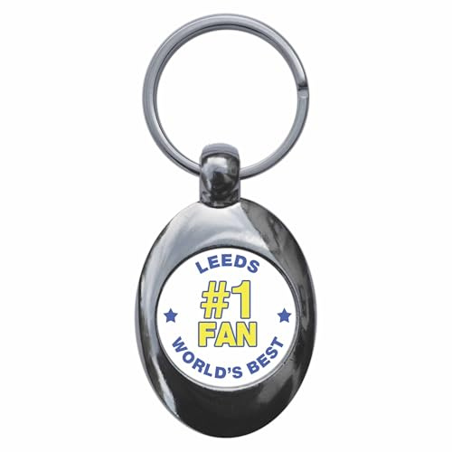 Ozorath Leeds #1 Fan Keyring Keychain Key Ring Chain With Trolley Coin