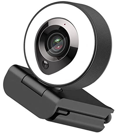 SWOOMEY 1ensemble Webcam avec Auto-Focusing Et Lumière De Remplissage USB pour Réunions Ligne Et Streaming Caméra Pc avec Microphone Intégré pour Appels Vidéo Et Apprentissage à