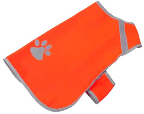 Abaodam Reflektierende Hundeweste Mit Warnweste-Design Für Sichtbarkeit Bei Nachtspaziergängen Haustierweste Aus Atmungsaktivem Material Für Outdoor-aktivitäten