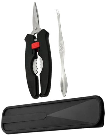 ABOOFAN 1 Set posate tenaglia granchio gamba strumenti di pesce utensili Crackers di pesce strumenti per mangiare frutti di mare strumenti di apertura dei frutti di mare Picks di pesce AbS