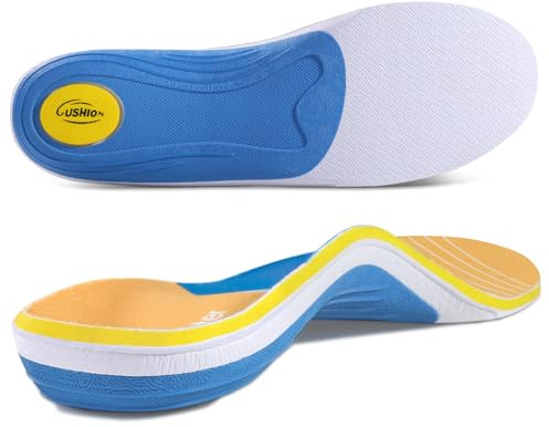 Footmaster ortopediska innersulor för fotvalvsstöd, plantarfasciit, platta fötter, hälsporreinlägg, hälsmärtor för damer och herrar
