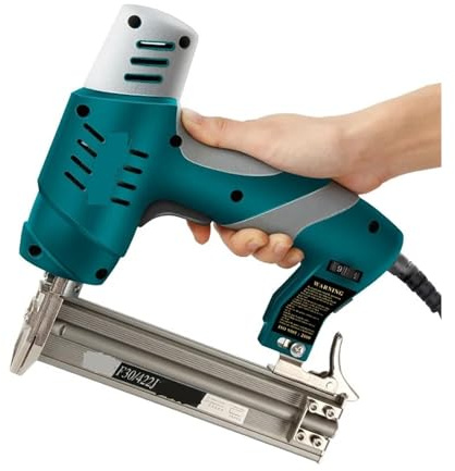 Cloueuse Pistolet À Ongles Électrique Agrafeuse À Ongles À Usage Unique/Double Usage 422J Nails F30 Pistolet À Ongles Droit Outils De Travail du Bois Bouton De Verrouillage De SéCurité(Double-Use)