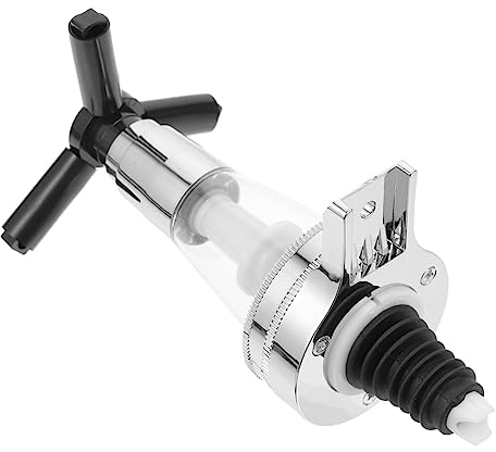Toyvian Wall-Mounted Liquor Spout Beverage Dispenser Pump for Wine and Spirits Easy Push-Flow Alcohol Pourer for Home Bar Party and Wedding Use