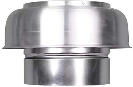 Comignolo Antivento Antipioggia Rotondo Comignolo Canna Fumaria in Alluminio Tappo per Canna Fumaria Decorativo per Aperture di Ventilazione e Scarichi Fumi Sul Tetto(15.8cm/6.22in)