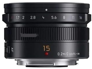 Camera parts, Obiettivo mirrorless grandangolare con attacco M4/3 da 15 mm F1.7, compatibile con DJI, compatibile con Panasonic,renewal accessories