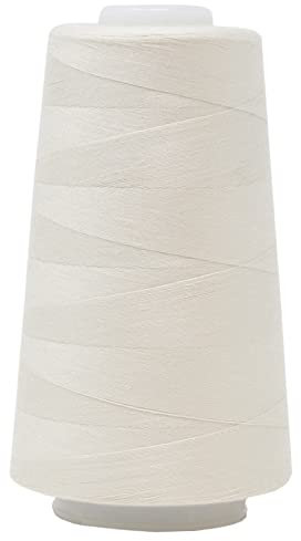 4 Konen Overlockgarn - á 3000 yds = 2743.2 m // 12.000 yds = 10972.8 m - Auswahl aus 26 Farben (201 - Rohweiß)