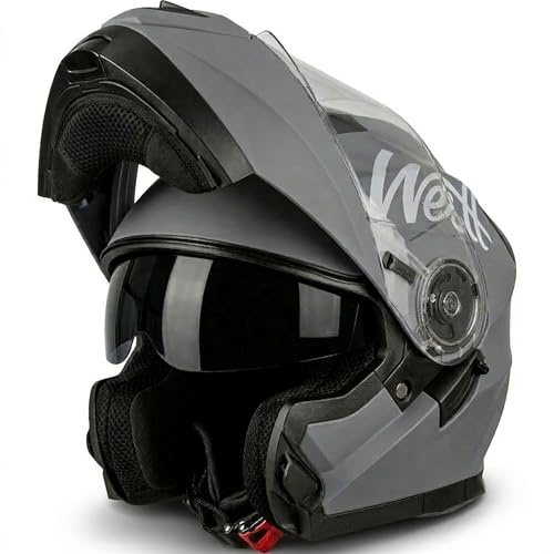 Westt Casco Moto Modulare Doppia Visiera, ECE 22.06 Casco Integrale Moto