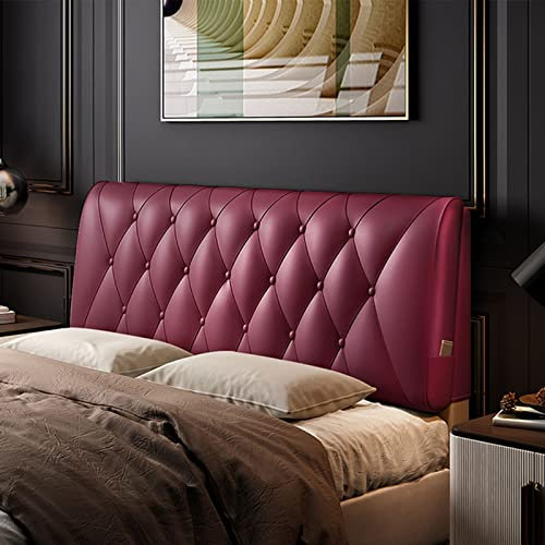 Gepolstertes Kopfteilkissen Bett Rückenlehnenkissen Schlafzimmer Kopfteil Wandkissen Lendenpolster Bett Abnehmbares Kopfteilkissen in Voller Größe,C,No headboard 47.2/120cm