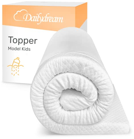 Dailydream viscoelastische Matratzenauflage “Model Kids M” mit Memory Foam Effekt, 120x60x5cm, Edition “Clean Ocean”