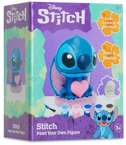 Disney Stitch Paint Your Own Plaster Figures Set for Kids Teenagers DIY Crafts Art Set Activity - Stitch Gifts (Multi Stitch - 1 Pack)