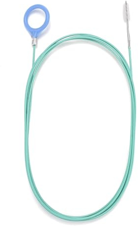 XhuangTech Nettoyeur de trous de drainage de voiture, 299,7 cm de long, brosse de nettoyage de tuyau d'égout, brosse de nettoyage fine pour porte de voiture, toit ouvrant, coffre, bouchon de carburant