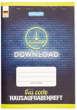 Hausaufgabenheft mit Heftumschlag / A5 / DOWNLOAD