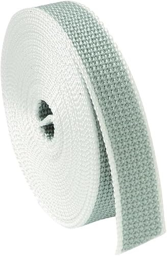 Cinta para Persianas 20mm de Ancho - Color Gris Plomo | Cuerda de repuesto para Carretes de Persiana | Resiste los Rayos UV y la Abrasión | Color pintas Gris Plomo Cinta Recogedor Persiana 20 mm x 6 m