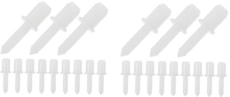 DOITOOL 2 Sätze Verschlussriegel Stifte Fensterladen-ersatz-reparatur Für Windows Fensterladen Reparatur Ersetzen Verschluss Stift Ersetzen Klein Weiß Plastik 60 Stück * 2