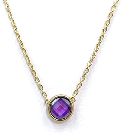 Salia Gold Paris Collier femme or jqune 18 carats (violet)