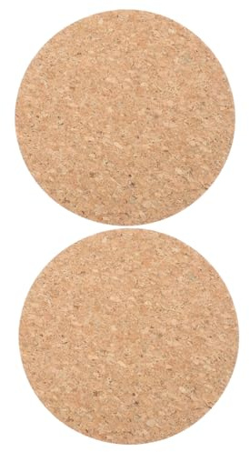 Artibetter Tapis De Souris en Liège Rond 8.66 Pouces Surface Lisse Résistante À L’Humidité Et À L’Usure pour Bureau Gaming Maison École Dortoir Lot De 2