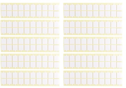 Durlo 10 Pack Double Sided Tape for Acoustic Foam Panels & Walls, Heavy Duty Adhesive Squares with Easy Peel Tabs, Photos, DIY Projects, 0.98 × 0.98 inch