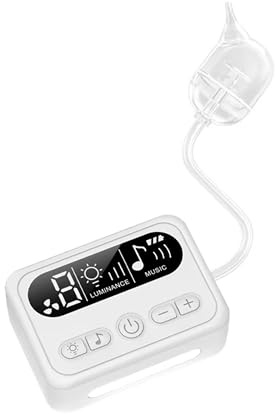 Elizia ETSA608 Elektrischer Babynasensauger, 9 Saugstufen und 3 Köpfe, Nasensauger für Kleinkinder und Neugeborene, mit beruhigendem Licht und Wiegenliedern, Starkes Saugen