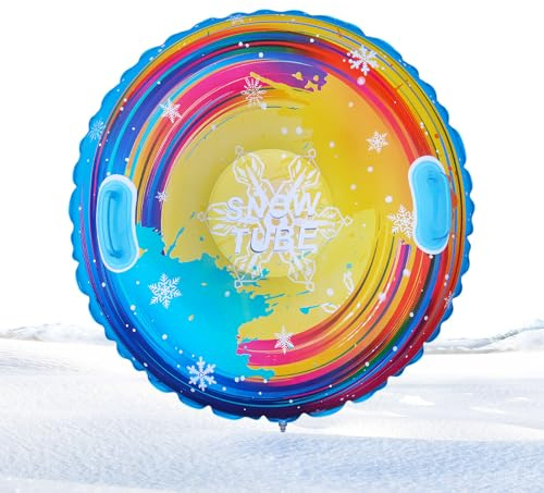 Trineo Inflable para Deportes de Invierno,Juego de Trineo Resistente al frío | Inflatable con Asas, para y familias Actividades de Invierno al Aire Libre