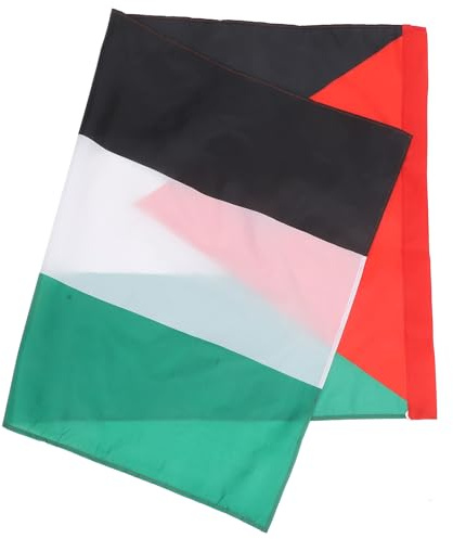 TOYANDONA Bandera Palestina de Decorativa y Plegable Colores Vivos para Celebraciones Nacionales y Eventos Especiales