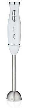 HAEGER Elegant - Batidora de Mano 400W, 2 Interruptores de Toque fácil y Suave, empuñadura ergonómica, Eje Desmontable para Mayor Comodidad