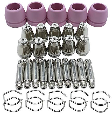 VECTOR WELDING Plasmaschneider Verschleißteile AG-60, 30 Teile | Ersatzteile, Zubehör Set