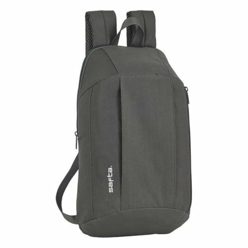SAFTA Marsupio con tasca esterna, grigio, M, Mini zaino