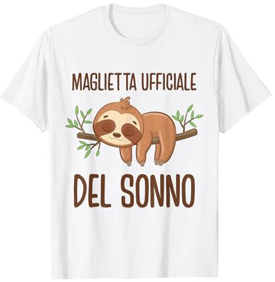 Bradipo Camicia da Notte Dormire Ufficiale Maglietta