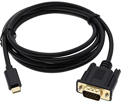 Be In Your Mind USB-C zu VGA Kabel USB Typ-C auf VGA Verlängerungskabel Unterstützt 1080P für Computer Desktop Laptop Monitor Fernseher Hochauflösende Ausrüstung 6 Fuß