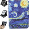 Funda Universal Desmontable de 6,8 Pulgadas para eReader E-Book Tablet, Gancho de Silicona de Mano Desmontable con imanes, Ligero Cubierta de protección Múltiples ángulos de visión - Pintura