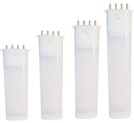 EMFYL lampadine 6 pz/Lotto LED 2G7 Spina Orizzontale Lampada 2G7 4-Pin Lampada PL Spina Orizzontale Lampada 6 W/8 W/12 W Lampada di Ricambio (Colore : 6500K, Dimensione : 12W 32x17x169mm)