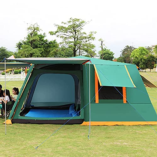 3-4-5-8-Personen-Zelte, Tunnelzelte, Zelte für Camping wasserdicht, 2 Zimmer und Wohnzimmer, automatische Pop-Up-Zelte, mit feuchtigkeitsbeständiger Matte