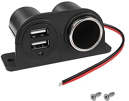 MEIRIYFA Dual USB Zigarettenanzünder Steckdose Auto Ladegerät, 3.1A Dual USB Zigarettenanzünder 12/24V Netzteil Ersatz für Fahrzeug LKW SUV Motorrad Boot