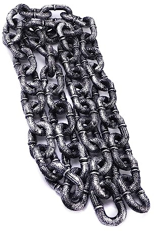 Vocoliday 3.28 Ft Halloween Chain Link Halloween Chains Plastic Chains Props for Halloween Costume Party Decoration
