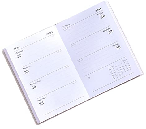LALAFINA English Notebook Planner Tragbarer Notizbuch Für Tägliche Planung Student Notizheft Mit Stilvollem Design Für Schule Büro Und