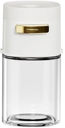 Luminexia Glass Jars Set,Kitchen Condiment,Press-Type Spice Jar,Glass Spice Jars Set,Monosodium Glutamate Seasoning Box,0.5 Grams Of Salt,Salt And Pepper Seasoning Jar,Thicken Seasoning Containers