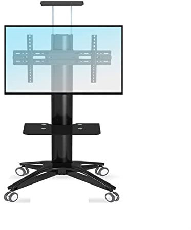 Support TV Universel, Meuble TV d'angle Moderne, Meuble TV du Sol au Plafond, Support TV LCD Mobile, Bureau, Salle de conférence, Support de Chariot d'affichage Robuste, 32/65/70 Pouces, Extension ro
