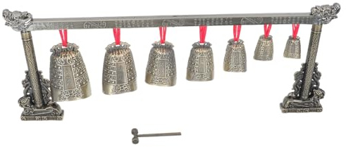 Vaguelly 1satz Chic Chimes Dekoration Antike Metallglocken Vintage Klanginstrument Für Stilvolle Wohnräume Für Festivals Folk-instrument Robustes Kupferdesign Mit Klarem