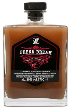 Fresa Dream Licor mexicano de fresa con ron 20% alc. ÁGUILA MEXIKA | Licor artesanal frutal hecho en México con pulpa de fresa natural y ron blanco de caña.