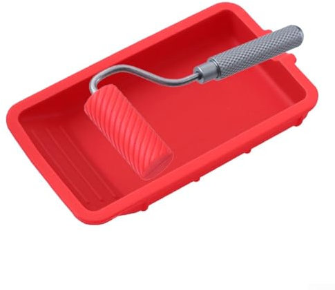 Benutzerfreundliches Silikon-Pinsel-Set mit gerilltem Farbschalen-Design