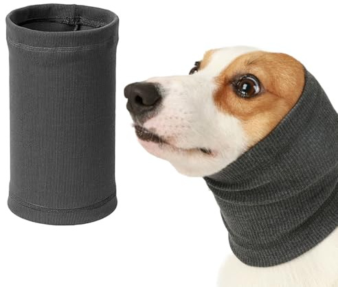 KOLZEMV Hundeschal Snood Ohrenschützer Gehörschutz Hoodie Hals- und Ohrenwärmer Lärmschutz Haustier Snood für Hunde und Katzen (M)