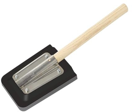 LOVIVER Batacchio per piastrelle in gomma, maglio in gomma, risparmio di manodopera, antiscivolo, manico in legno, batacchio per pavimentazione in piastrelle,